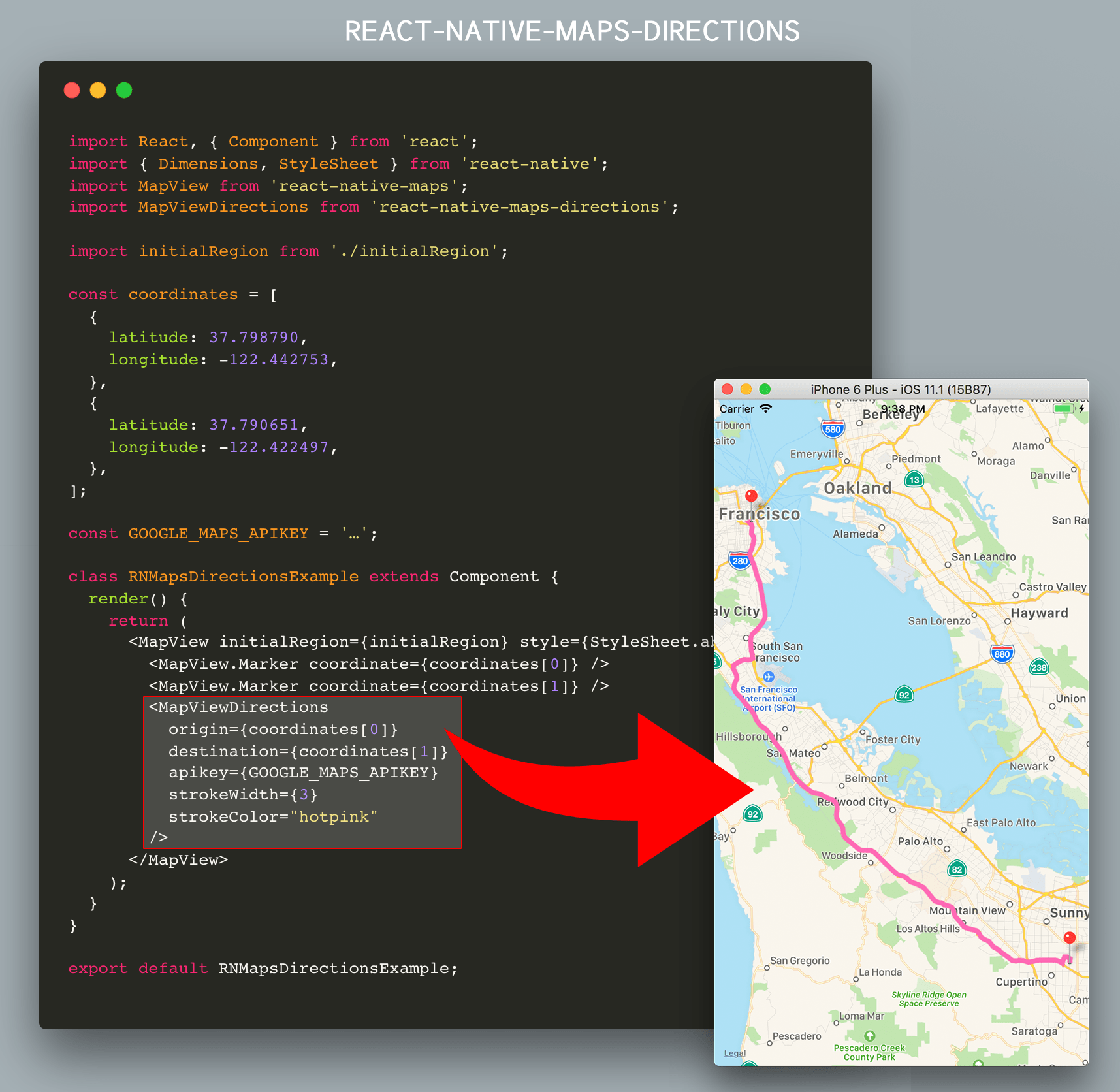 react native maps directions teaser